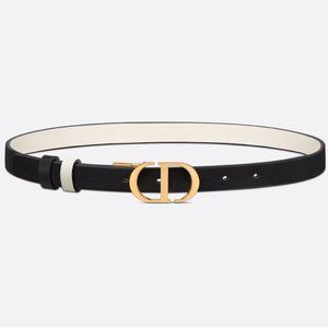 30 MONTAIGNE REVERSIBLE BELT *NEW* BLACK AND LATTE SMOOTH CALFSKIN, 20 MM